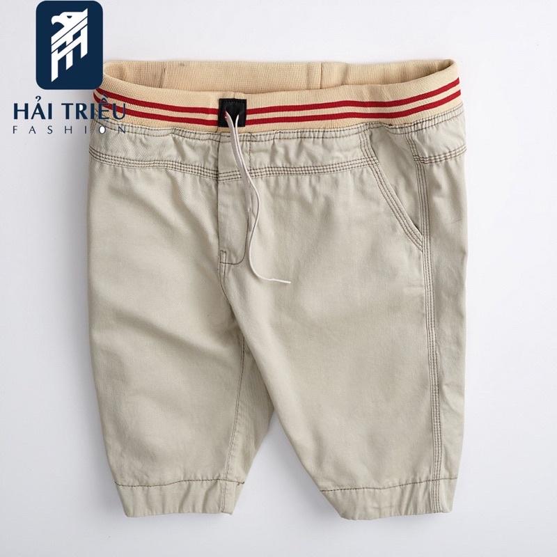 Quần short kaki nam lưng thun vải giản cao cấp Hải Triều 034