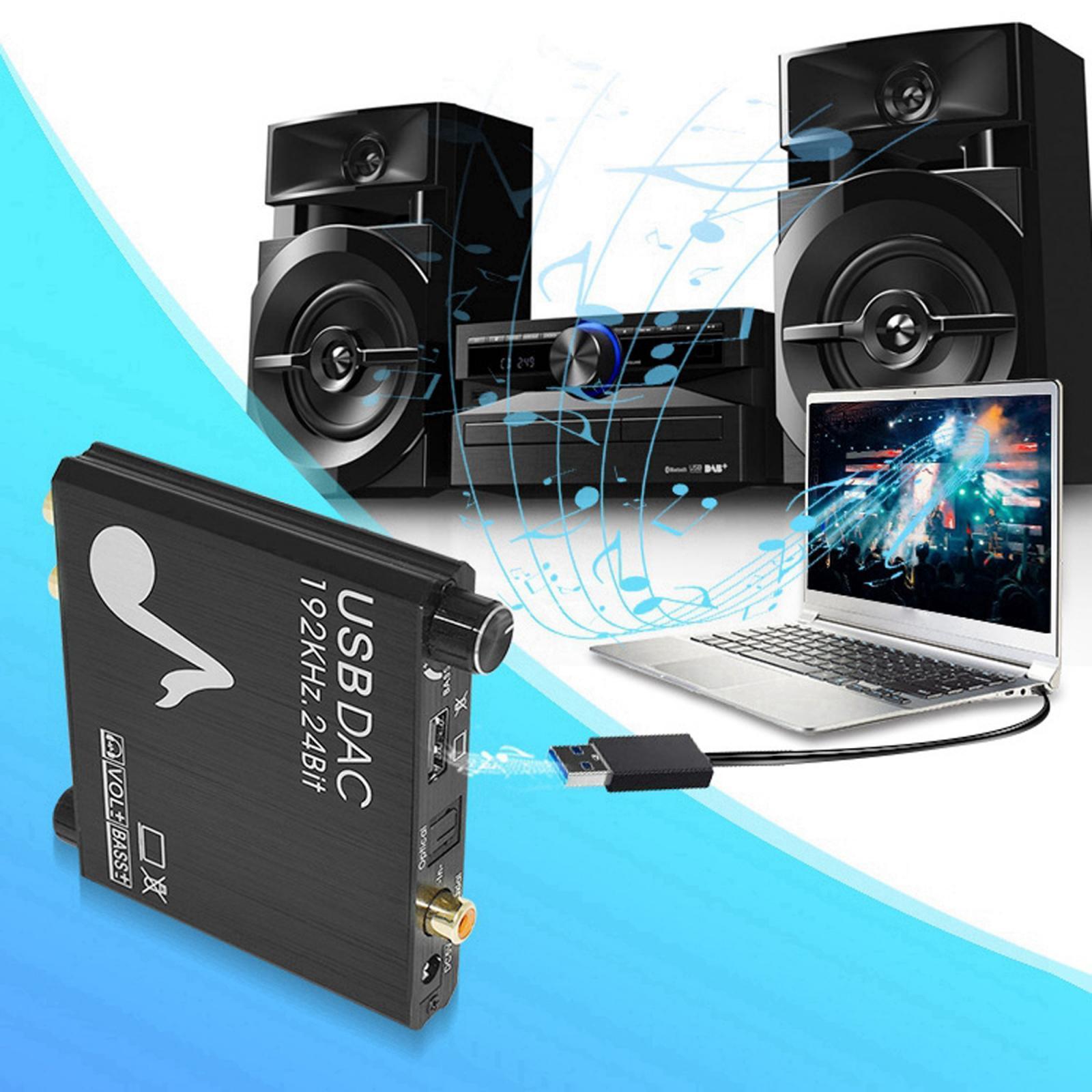 192KHz DAC Digital Coaxial SPDIF to Analog Converter Stereo for PS3 HDTV