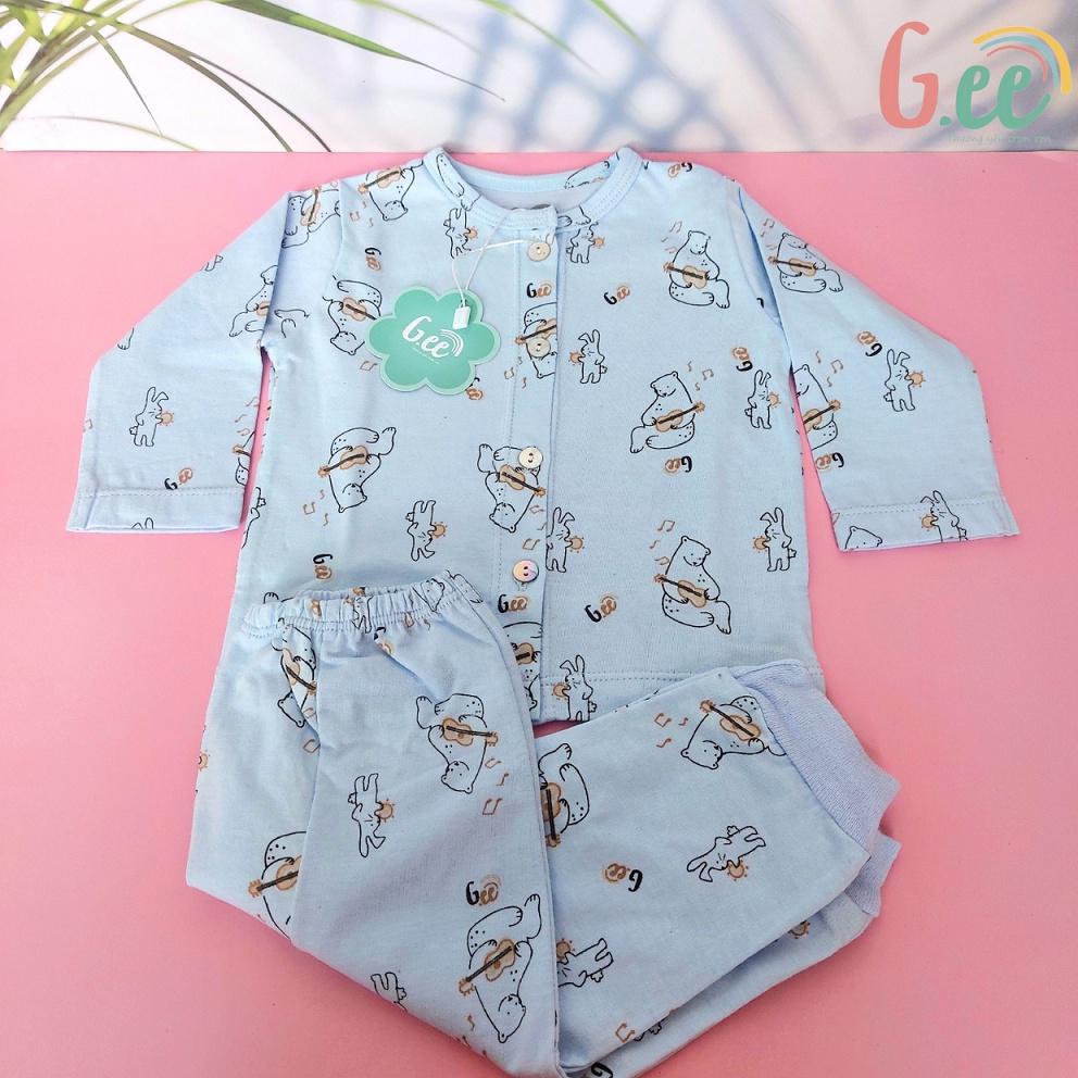 Quần Áo Sơ Sinh Bé Trai Bé Gái Dài Tay Set Bộ Đồ Em Bé Trẻ Em Họa Tiết Dễ Thương Vải Cotton Mềm Mịn, Thấm Hút Mồ Hôi