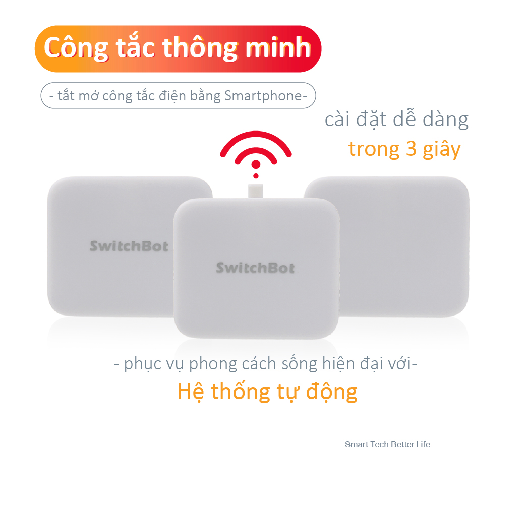 Công tắc thông minh, công tắc điều khiển từ xa SwitchBot Bot, chính hãng, không dây, điều khiển qua app, tương thích với Alexa, Google Home, HomePod and IFTTT