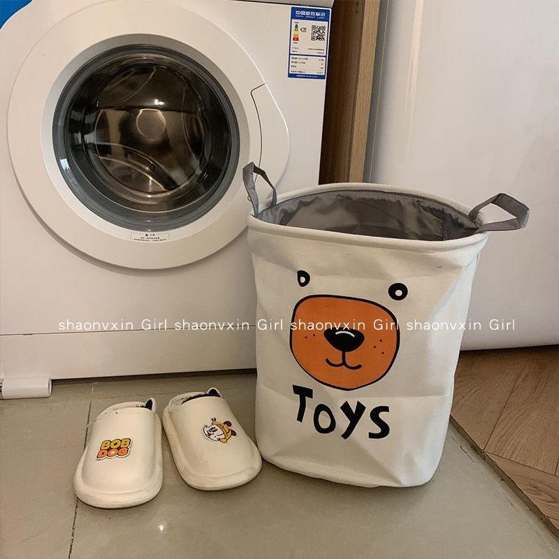 Giỏ đựng đồ giặt có hai quai cầm chống thấm nước thiết kế dễ thương tiện dụng