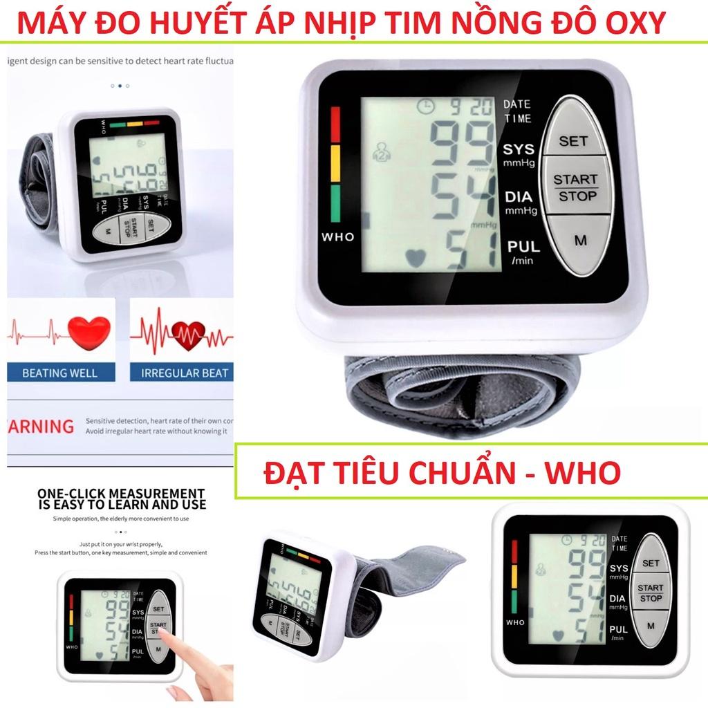 Máy đo huyết áp cổ tay tự động mẫu A1 đo nhanh chính xác loại tốt hàng cao cấp đạt chuẩn WHO