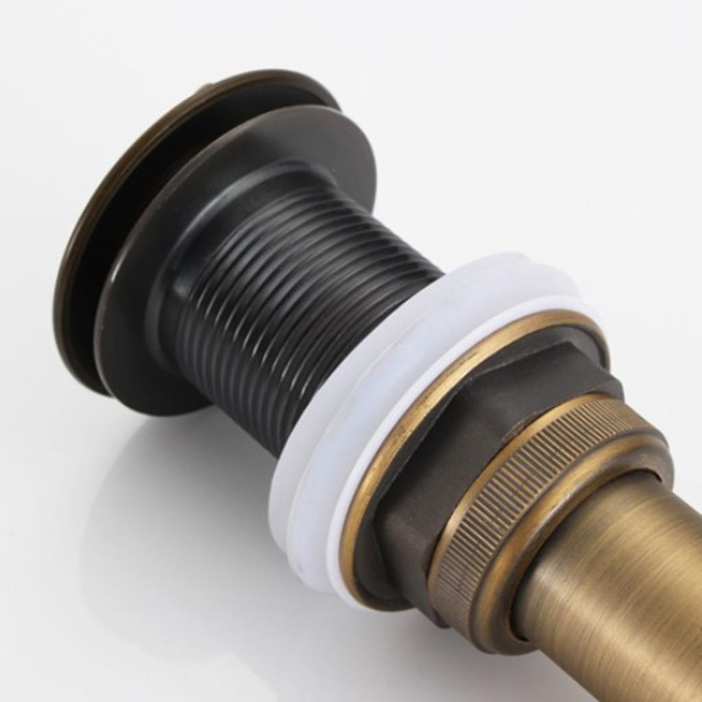 Bathroom Sink Up Drain Assembly without Overflow, Durable, Bamboo