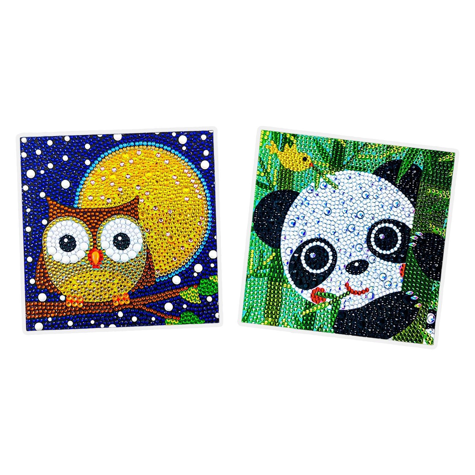 DIY 5D diamond paint Kit with Wooden Frame Cute for home Beginners