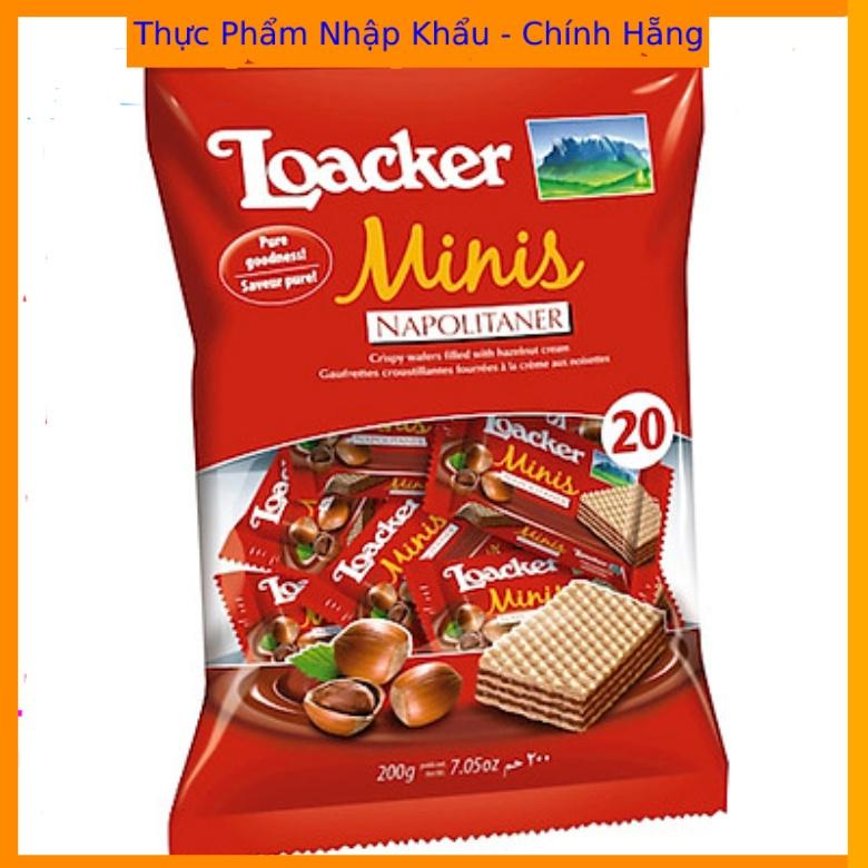 Bánh xốp Loacker Minis Napolitaner gói 200g