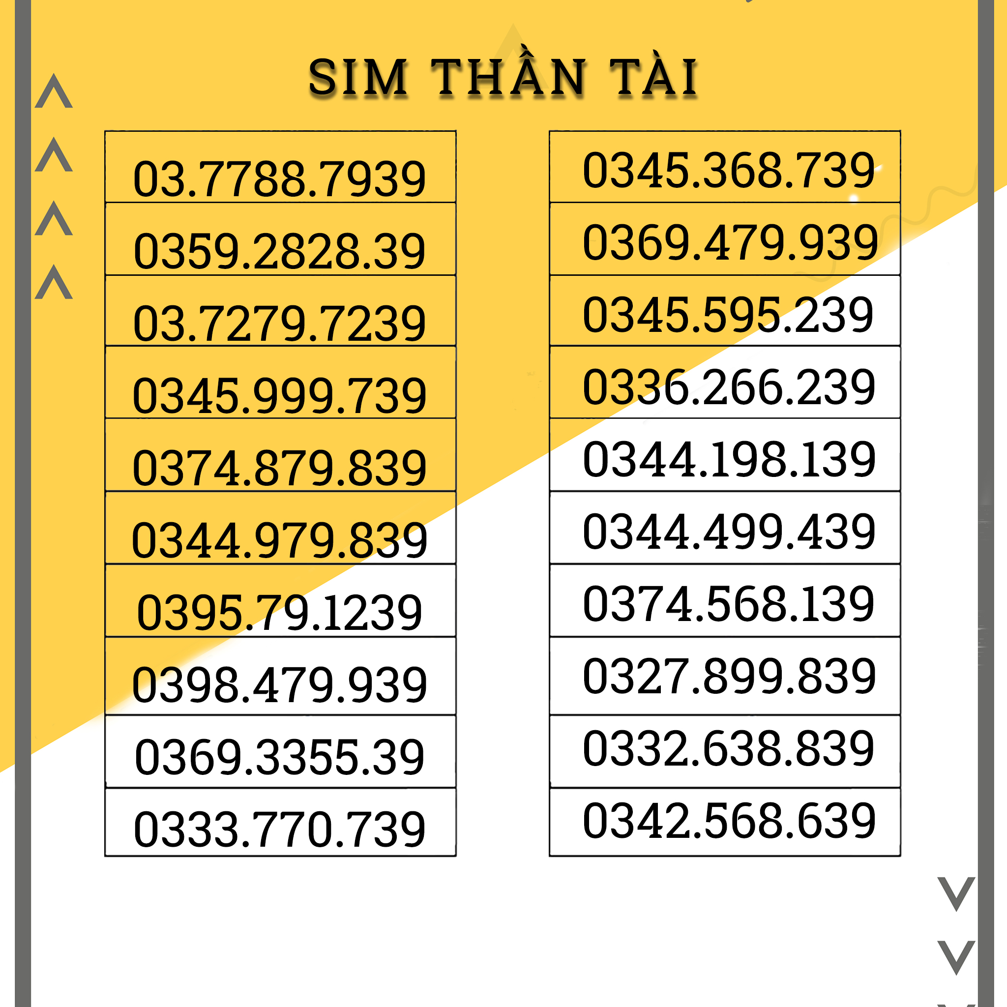 Sim Số Đẹp VIETTEL Thần Tài - HỖ TRỢ ĐĂNG KÝ CHÍNH CHỦ - HÀNG CHÍNH HÃNG