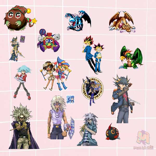 Miếng dán Stickers truyện Lá bài phép thuật