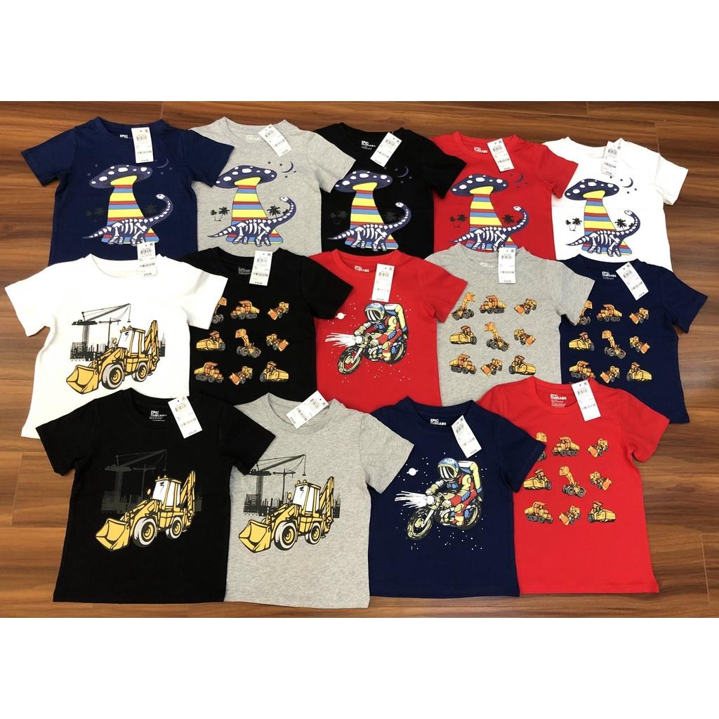 ÁO COTTON CHO BÉ TRAI HÀNG XUẤT DƯ XỊN