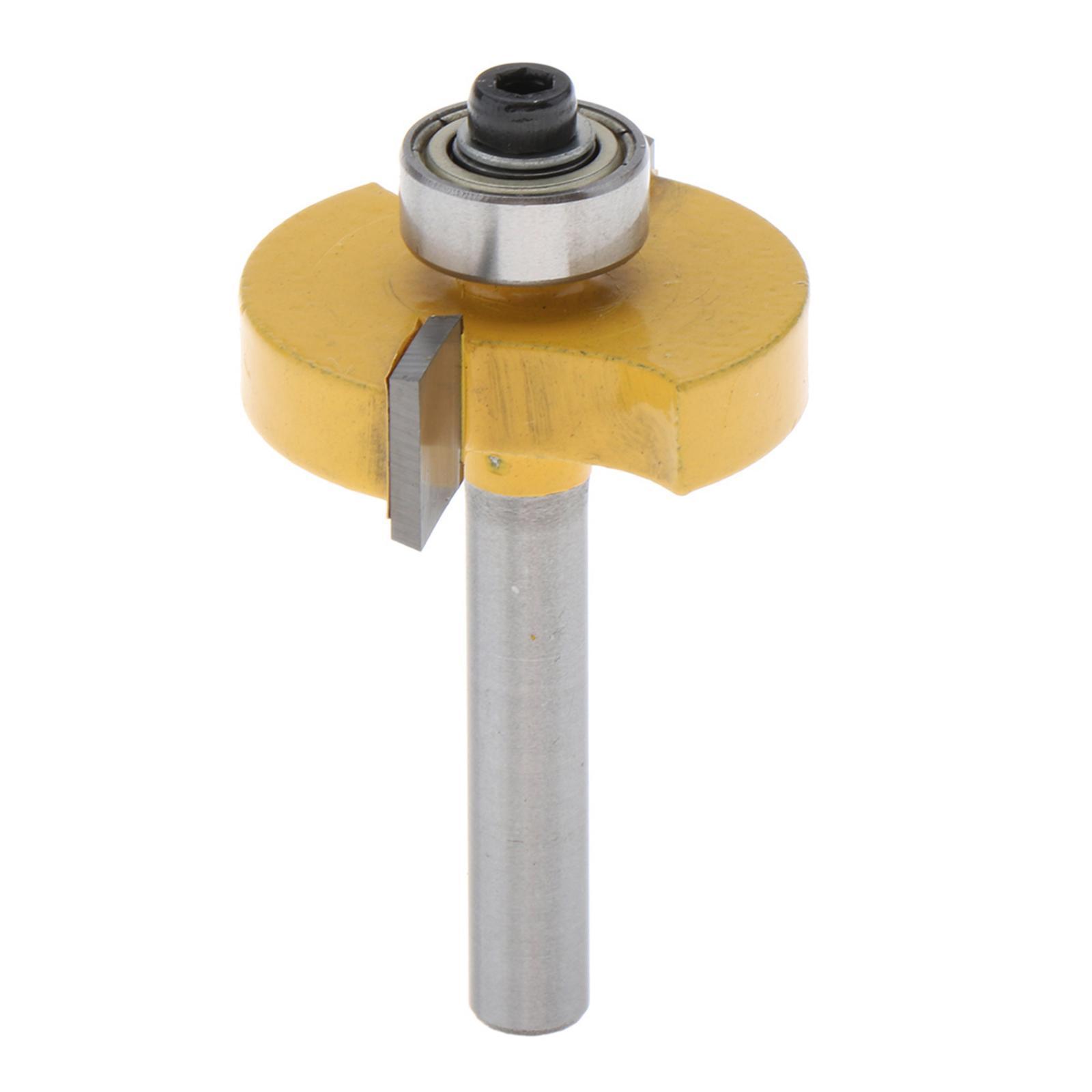 3/8" Diameter X 2" Height T-Slot Router Bit - 1/4" Shank Woodwork Tool