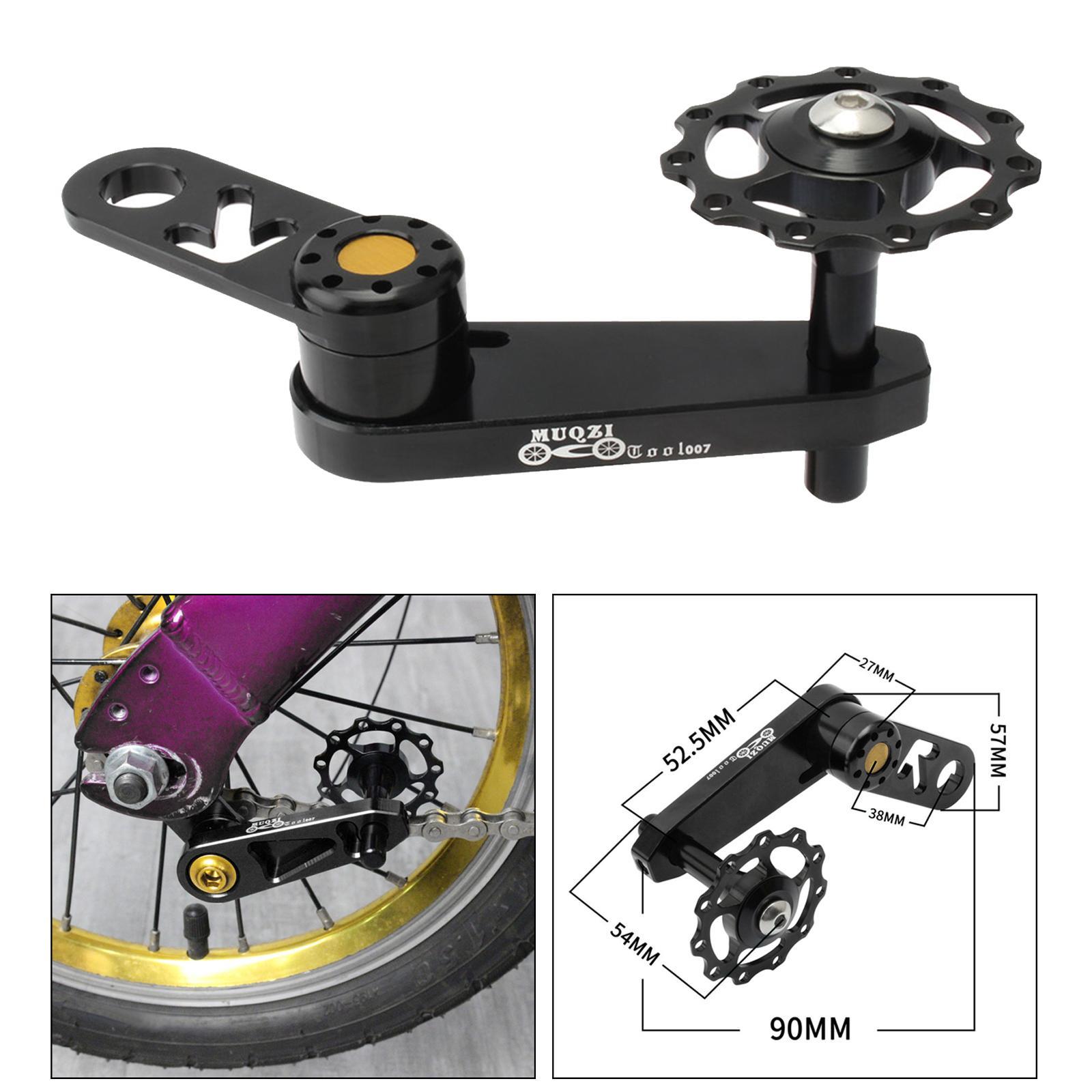 Single Speed Rear Derailleur Chain Tensioner Bike Replacement Black