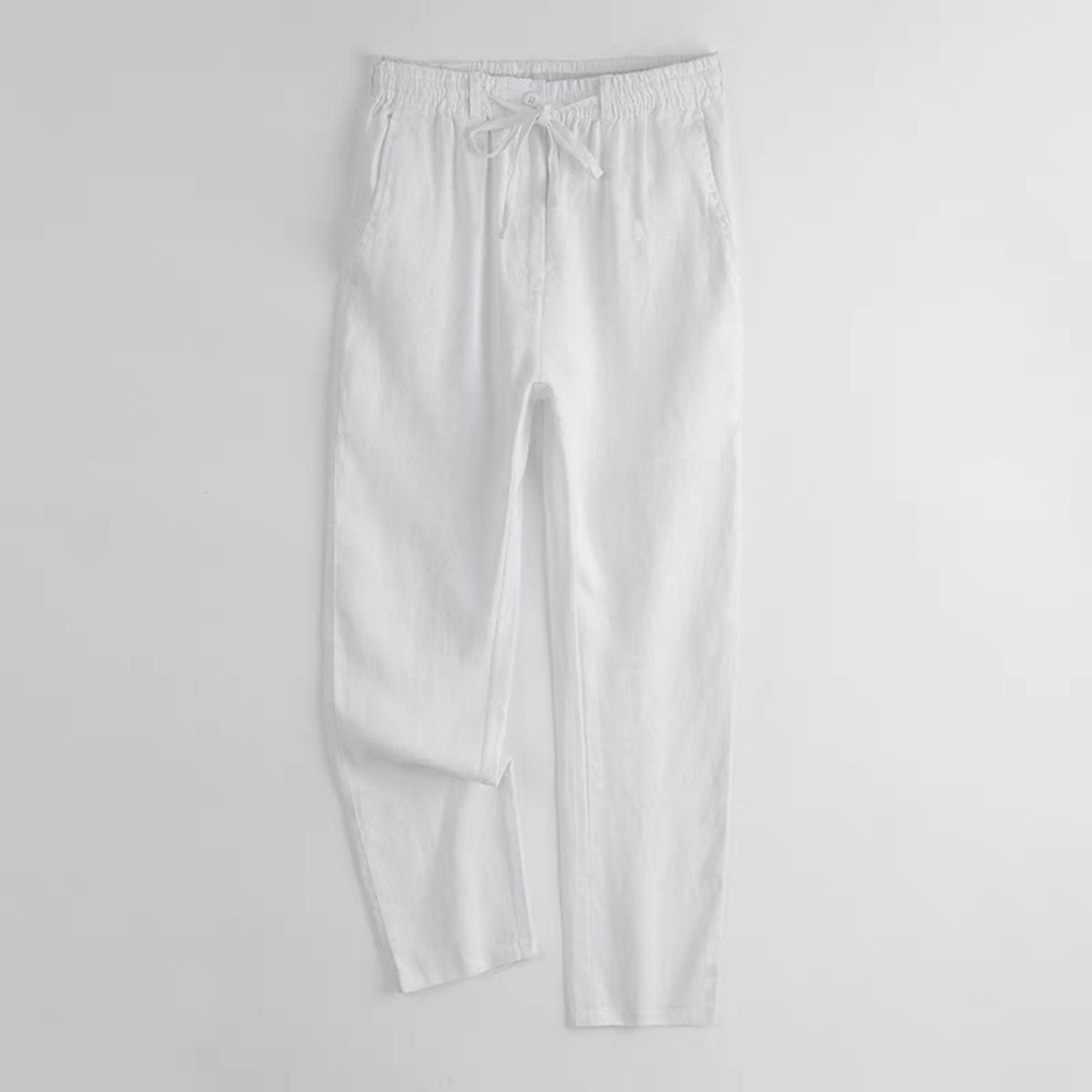 Quần linen nam , quần đi biển chất liệu thoáng mát dễ mặc có dây rút eo phối khóa cúc QD11
