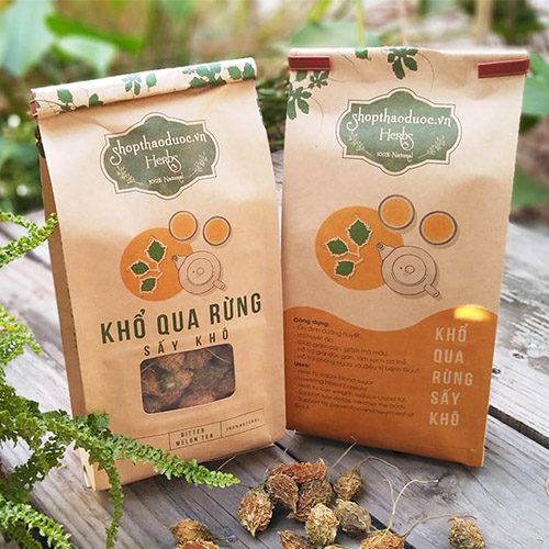 Combo 500g Khổ Qua Rừng Sấy Khô Shop Thảo Dược - Tốt Cho Bệnh Tiểu Đường, Huyết Áp Cao - Tặng 1 Chai Tinh Dầu Sả Chanh 8ml