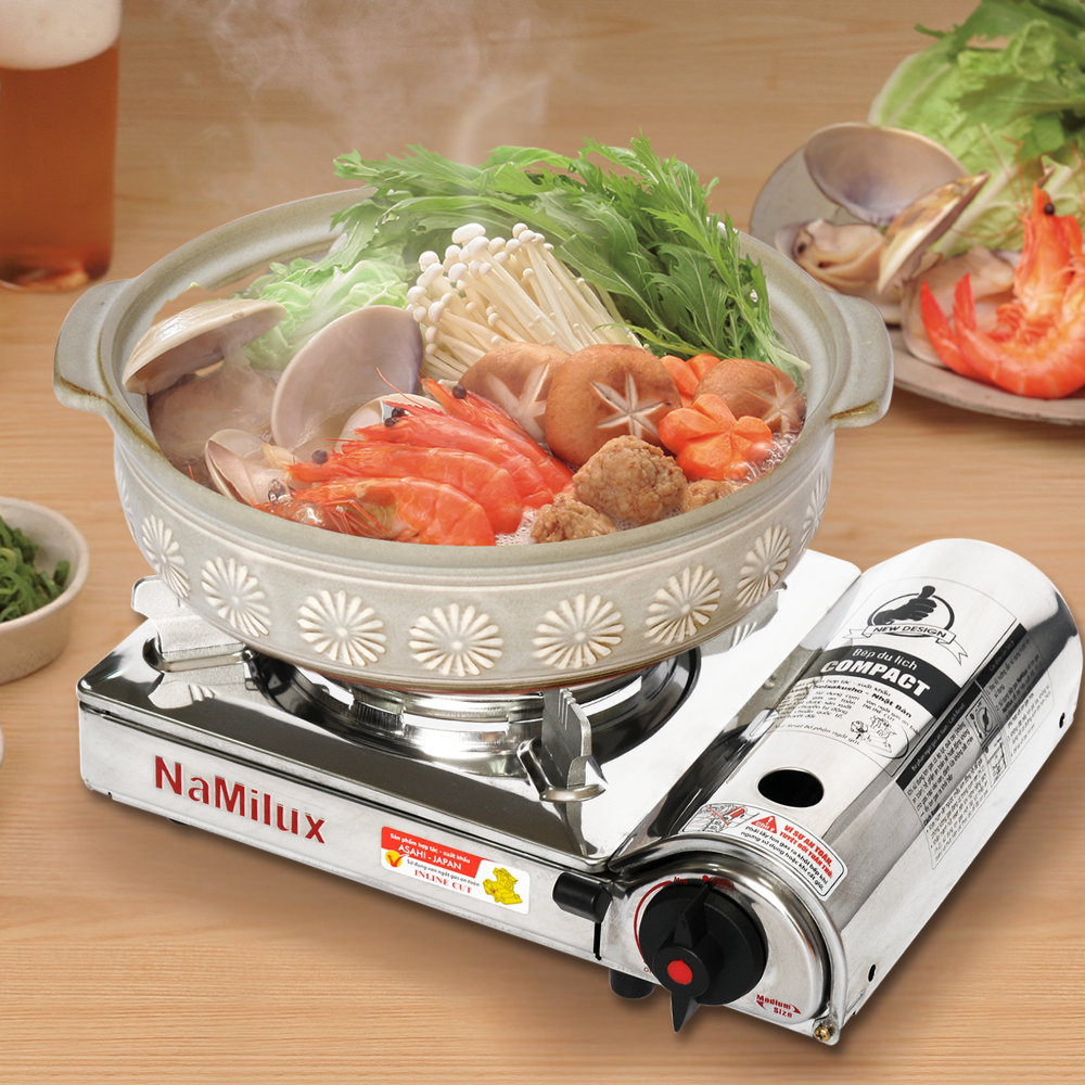Bếp Gas Mini/Du Lịch Hồng Ngoại NaMilux PM1817AS/Van Ngắt Gas An Toàn Tự Động/SP Phù Hợp Cho Nhà Hàng-Quán Ăn/Hàng Chính Hãng