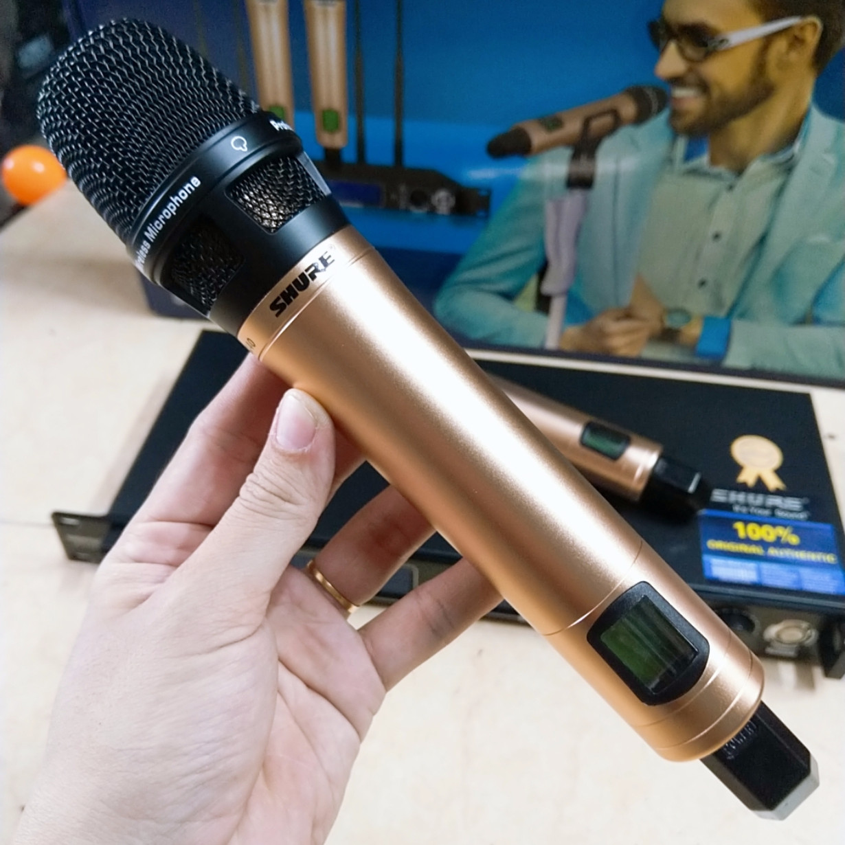 Micro Shure UGX40 Không Dây Cao Cấp UHF-Hàng Nhập Khẩu