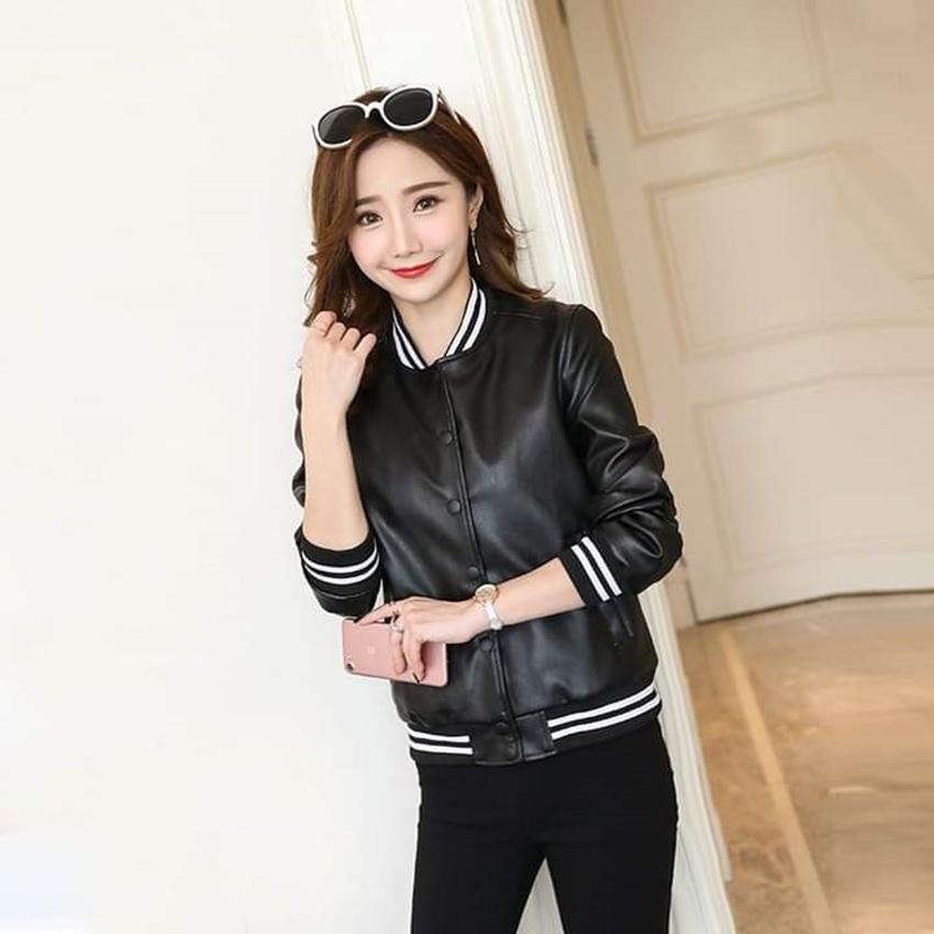 Áo Khoác Da Thái Cao Cấp, Áo Khoác Da Nữ Phong Cách Hàn Quốc Siêu Chảnh