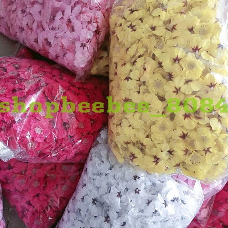 1kg hoa mai ,hoa anh đào lụa đẹp trang trí Tết
