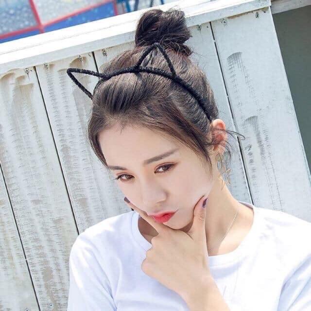 Bờm tóc tai mèo quấn nhung