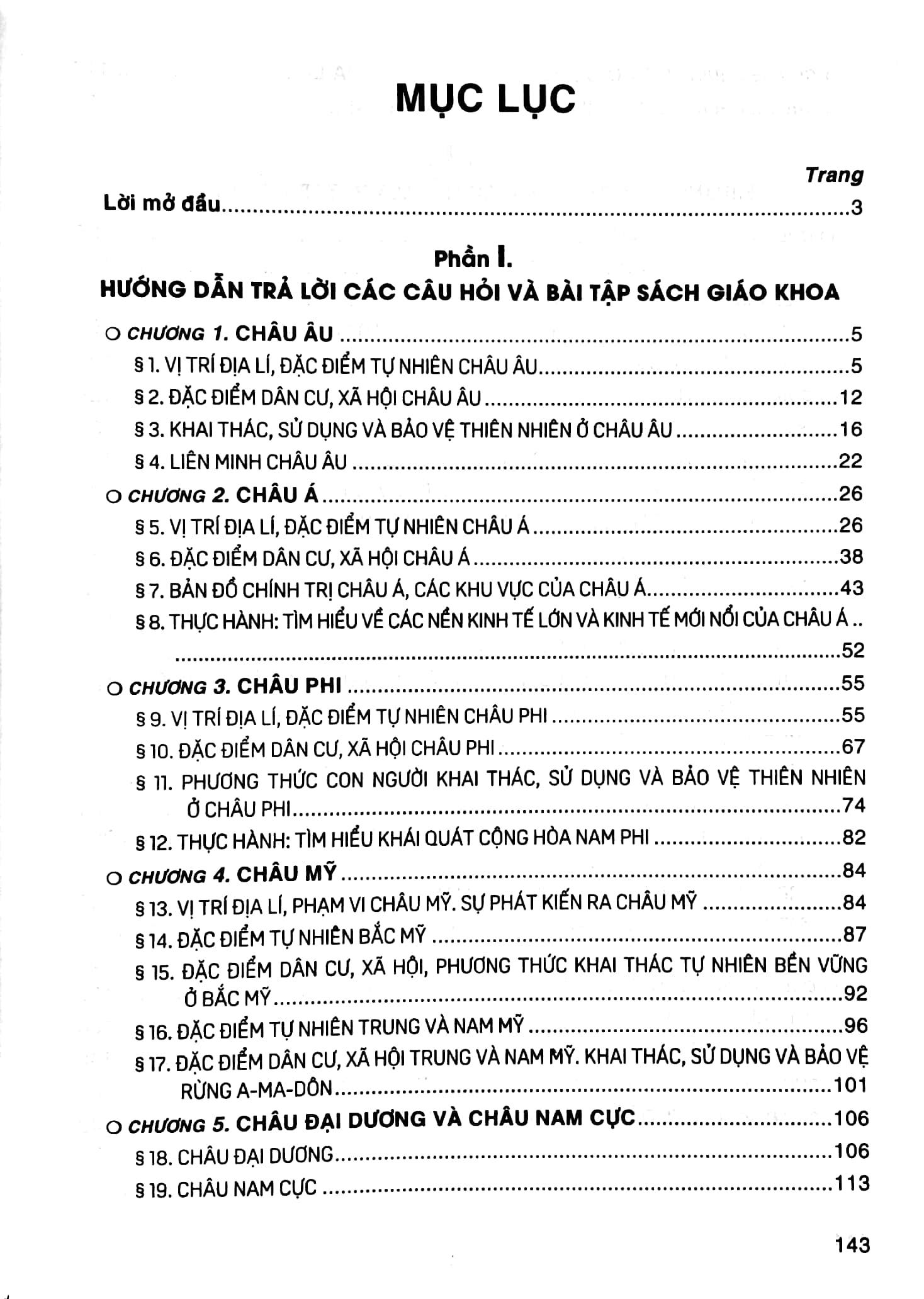 Hướng Dẫn Trả Lời Câu Hỏi Và Bài Tập Địa Lí Lớp 7