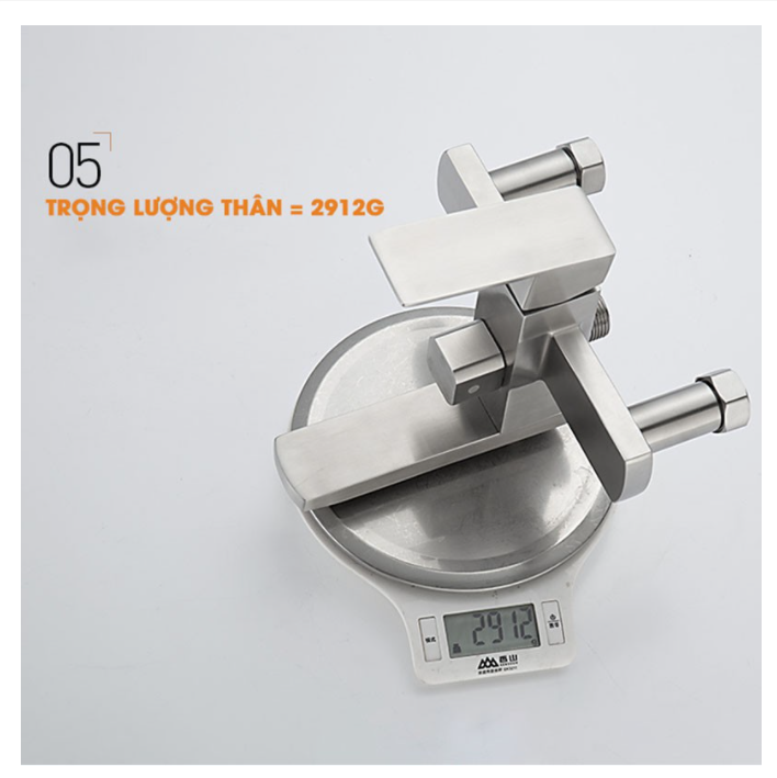 Sen cây nóng lạnh thân vuông inox mờ GS8005