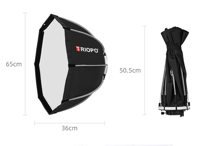 SOFTBOX BÁT GIÁC THAO TÁC NHANH TRIOPO K65 NGÀM BOWEN HÀNG CHÍNH HÃNG