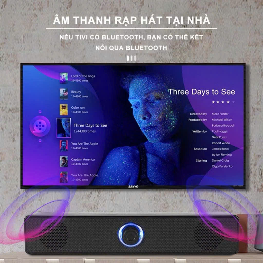 Loa Buletooth Bass siêu mạnh kết nối PC Laptop điện thoại tivi, loa vi tính để bàn E-3511 công suất 6W Usb/ jack 3.5mm - Hàng chính hãng