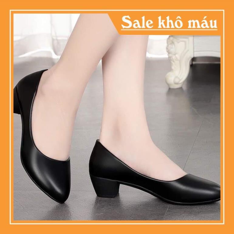 { BIG SIZE } { ẢNH THẬT } GIÀY CAO GÓT 3cm MẪU CÔNG SỞ SIZE 36,37,38,39,40,41,42