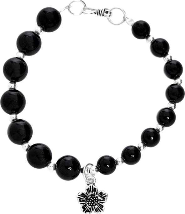 Vòng Tay Đá Obsidian Mix Charm Ngọc Quý Gemstones VT36
