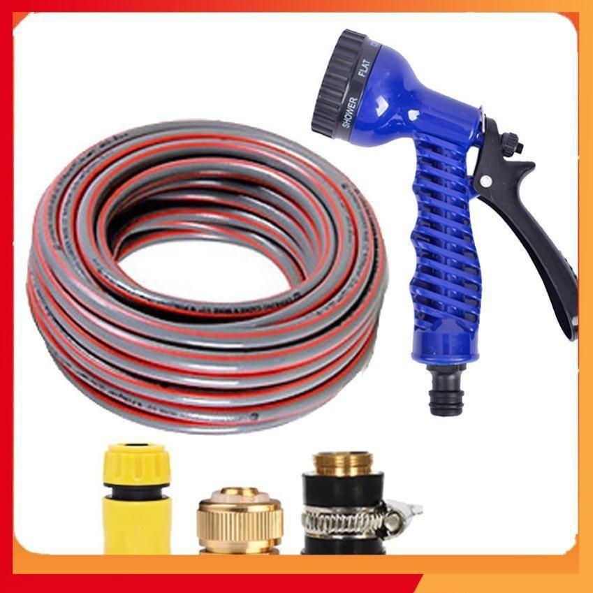 Bộ dây và vòi xịt tăng áp lực nước,rửa xe, tưới cây 20m 206843