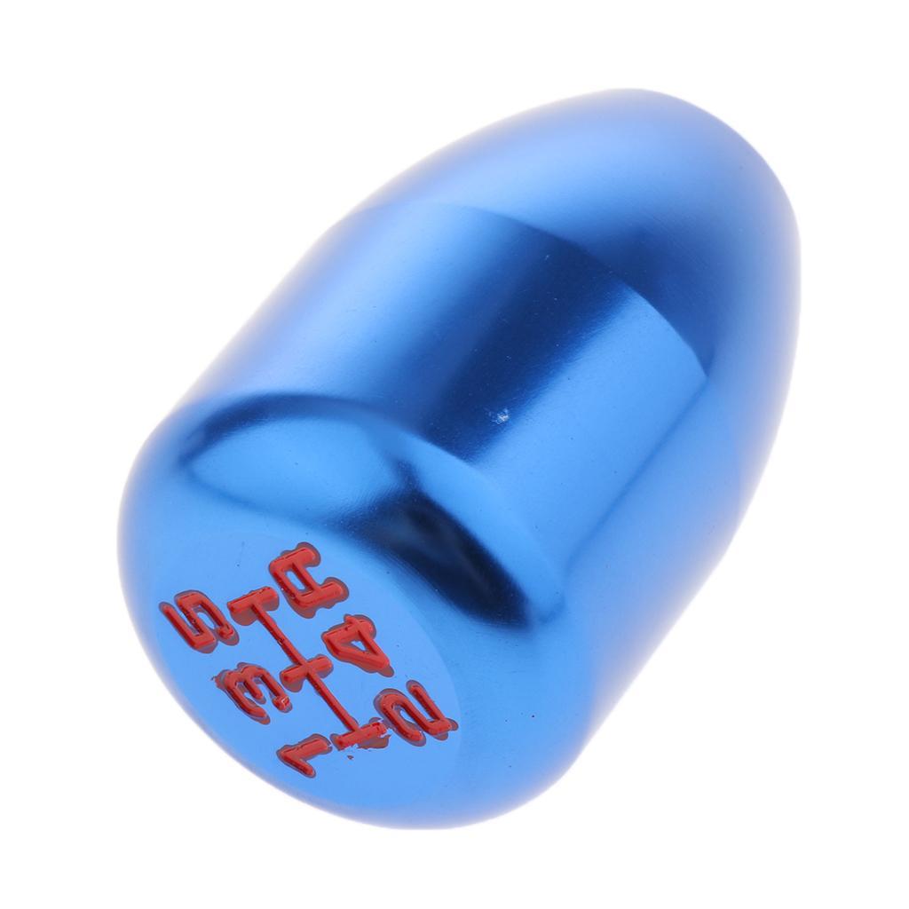 Car CNC Manual 5 Speed Knob Shifter Lever with Adapter