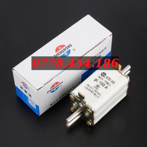 Cầu chì Zhengrong RT0-100 gL 100A 380V~50KA