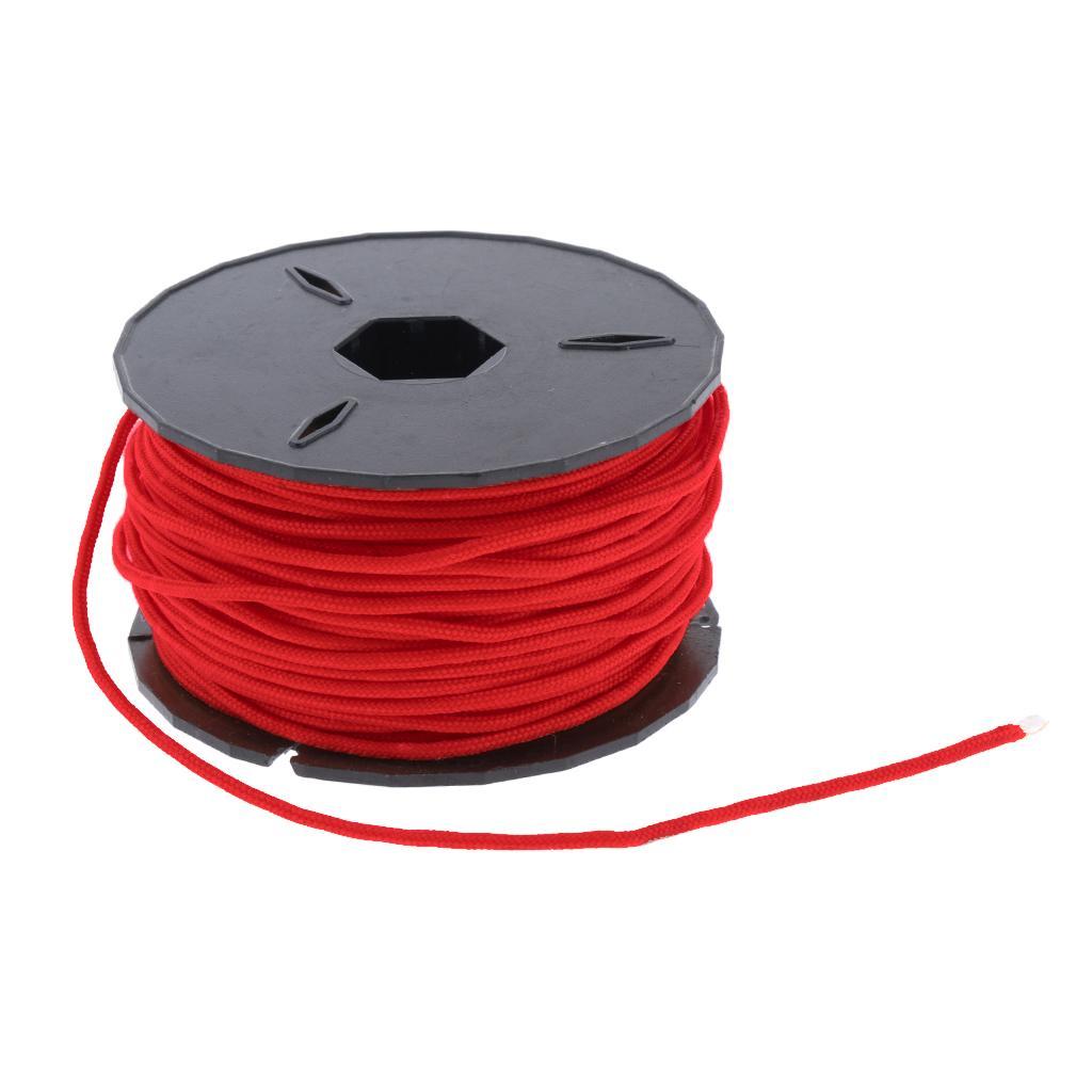 31m Polyester Paracord Rope Parachute Cord for Crafting, Tie-downs, Camping