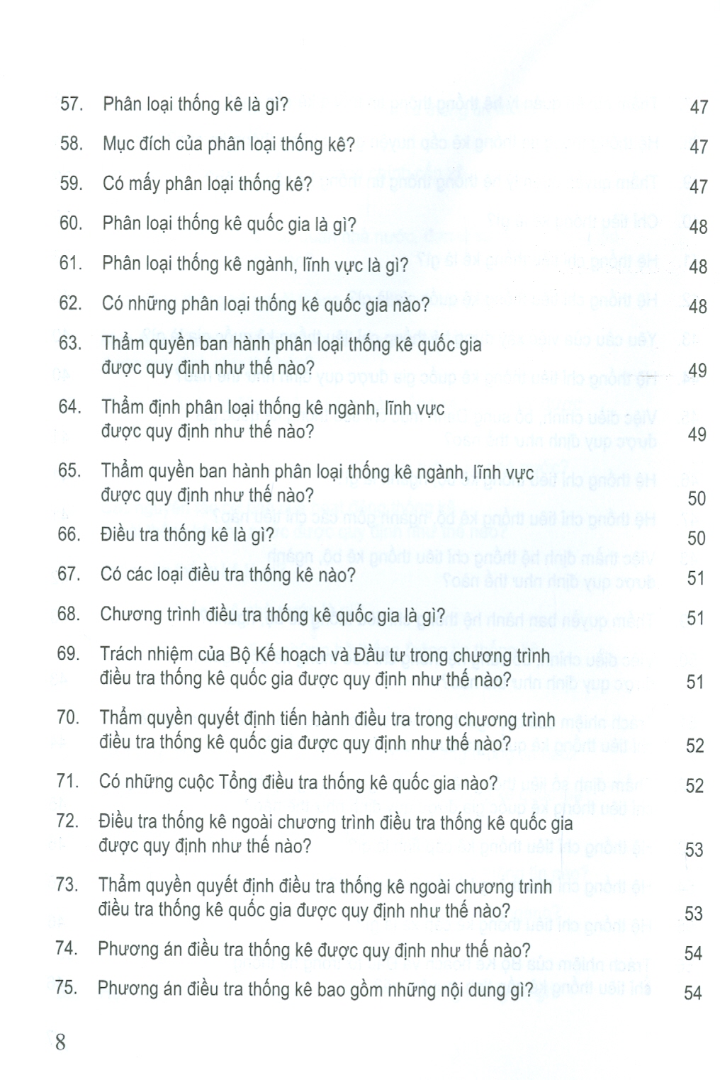 Hỏi - Đáp Luật Thống Kê Và Các Văn Bản Hướng Dẫn Thi Hành