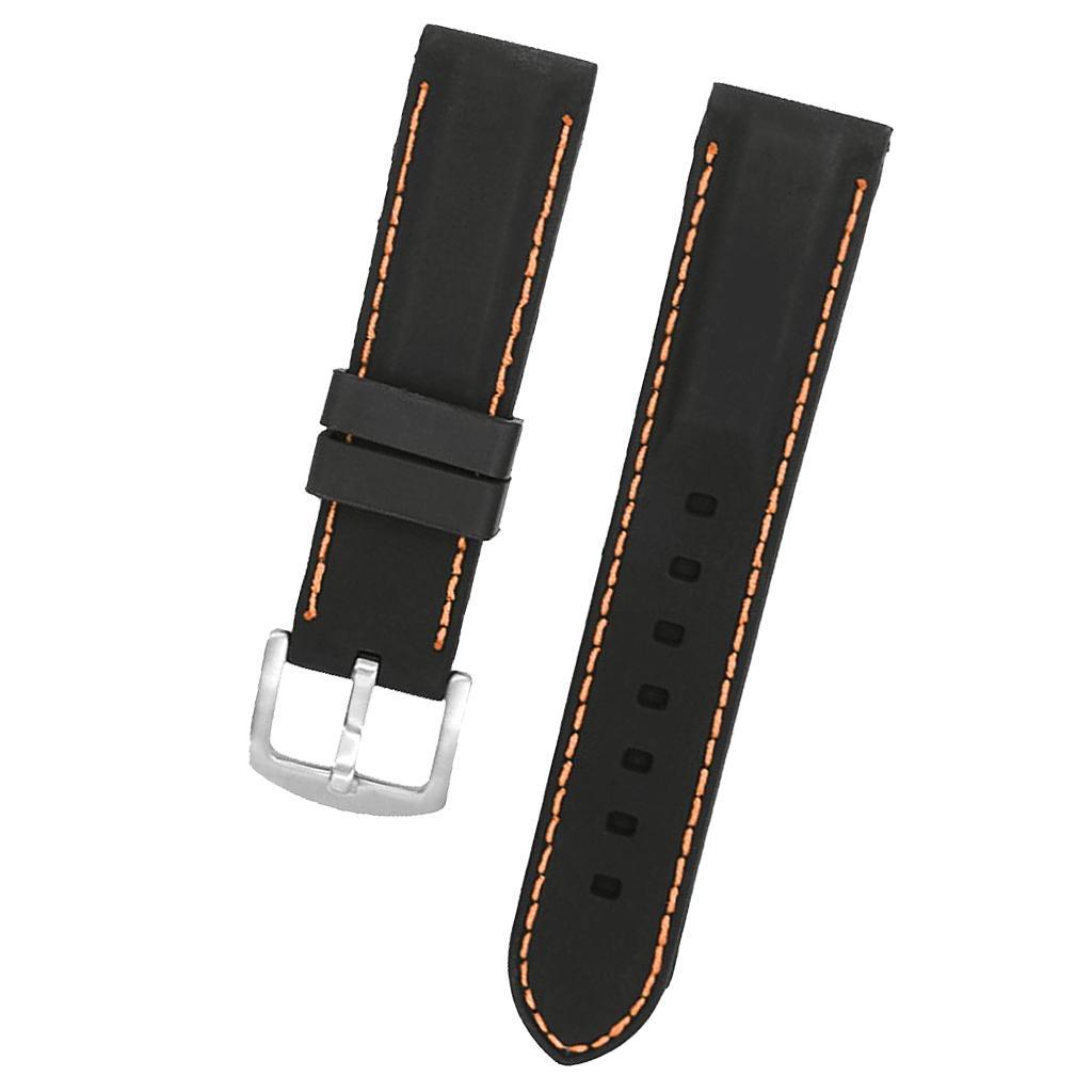 Silicone Rubber Watch Strap Band Waterproof Watch Band Belt for Samsung 26mm