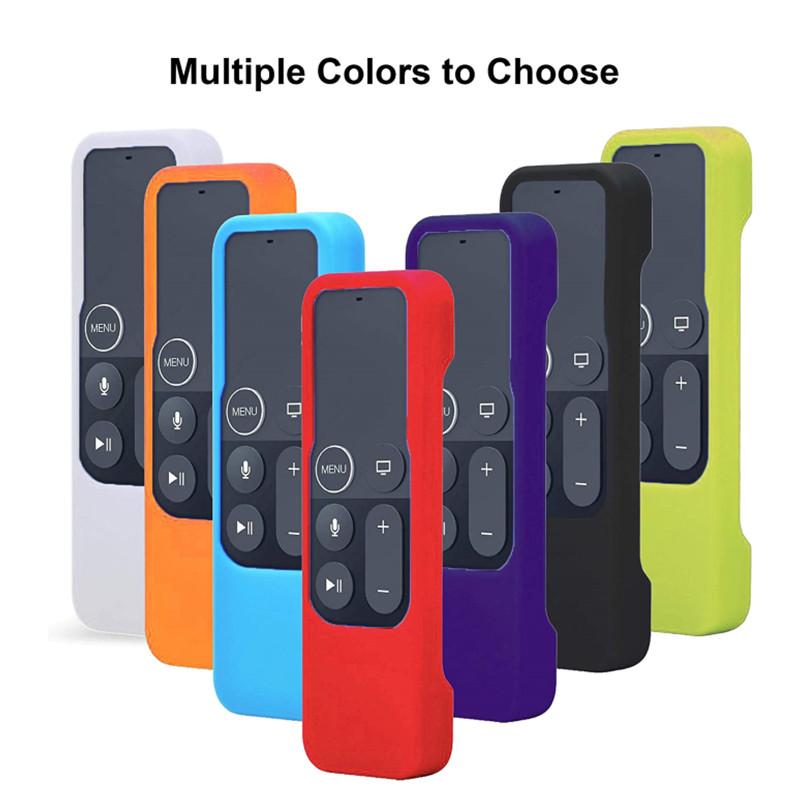 Vỏ bảo vệ bằng silicon nhiều màu Vỏ chống rơi cho Apple TV 4 Điều khiển từ xa Vỏ bảo vệ chống thấm nước chống bụi Màu sắc: Tím