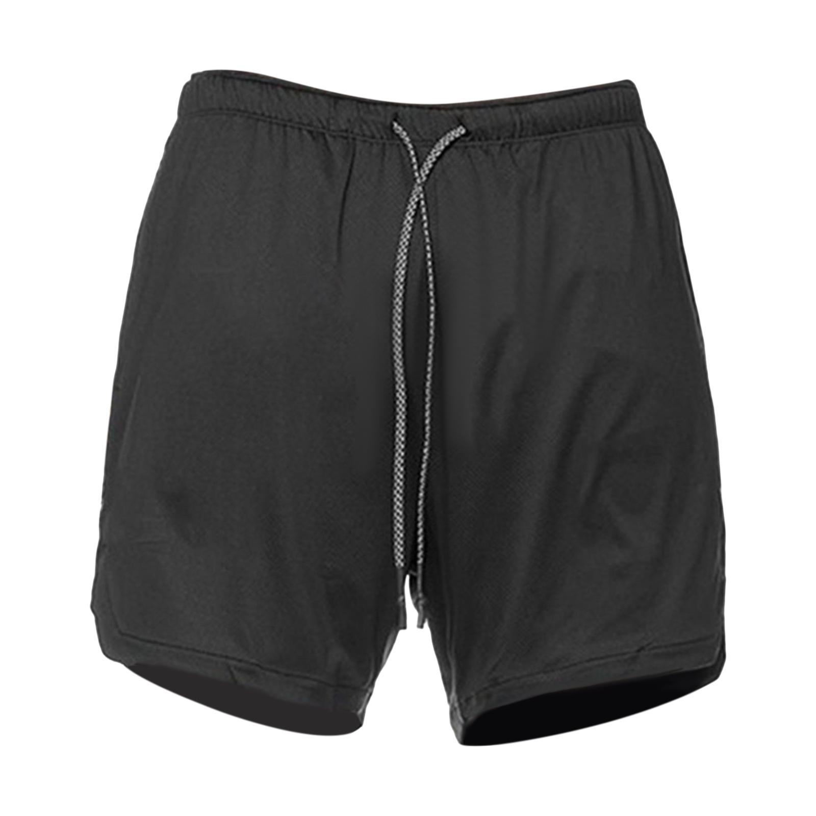 Men' in 1 Running Shorts Summer Sports Shorts for Yoga Sports Training