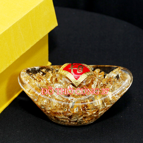 Thỏi vàng thủy tinh phong thủy