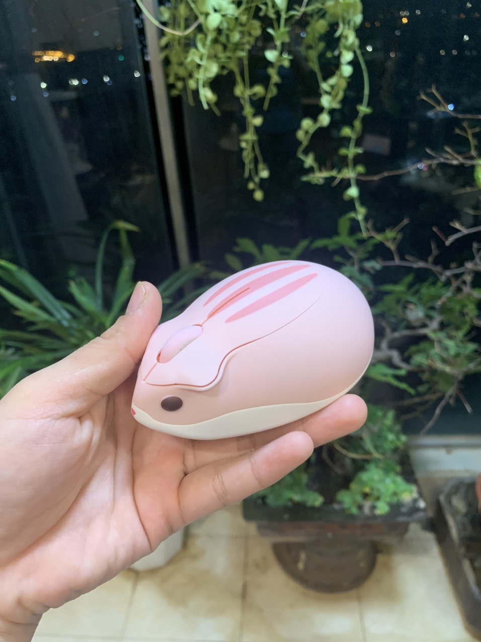 Chuột Không Dây Akko Hamster MoMo Plus 2021 Màu Hồng - Hàng Chính Hãng