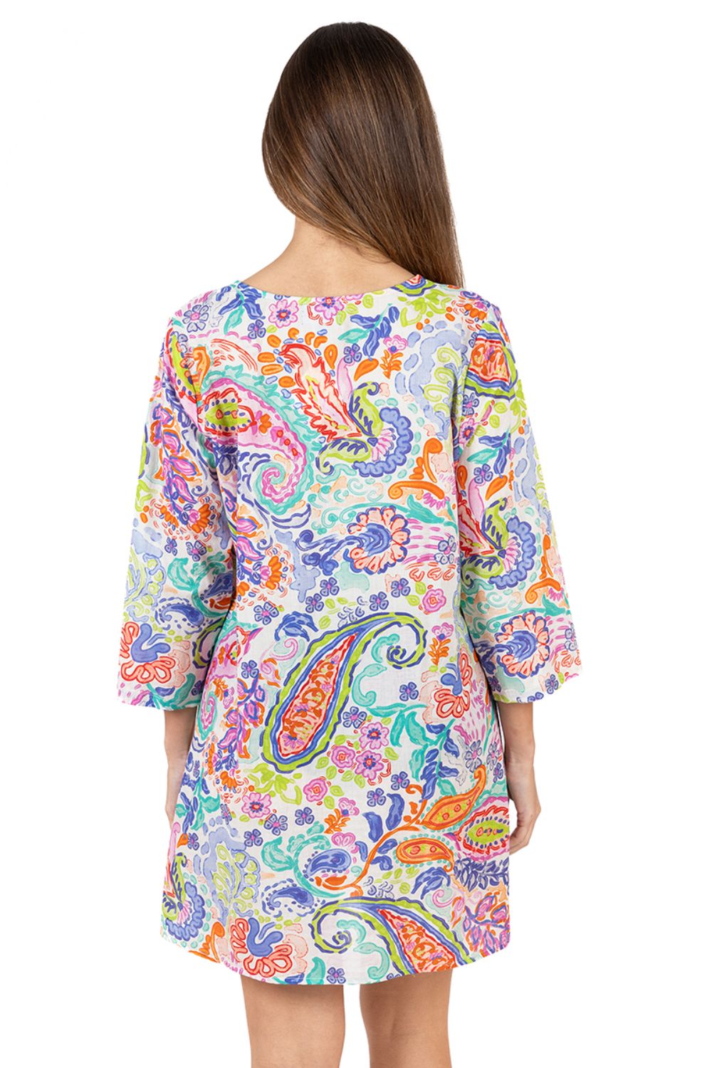 Đầm Xẻ Tà Thêu Cotton Isla Bonita