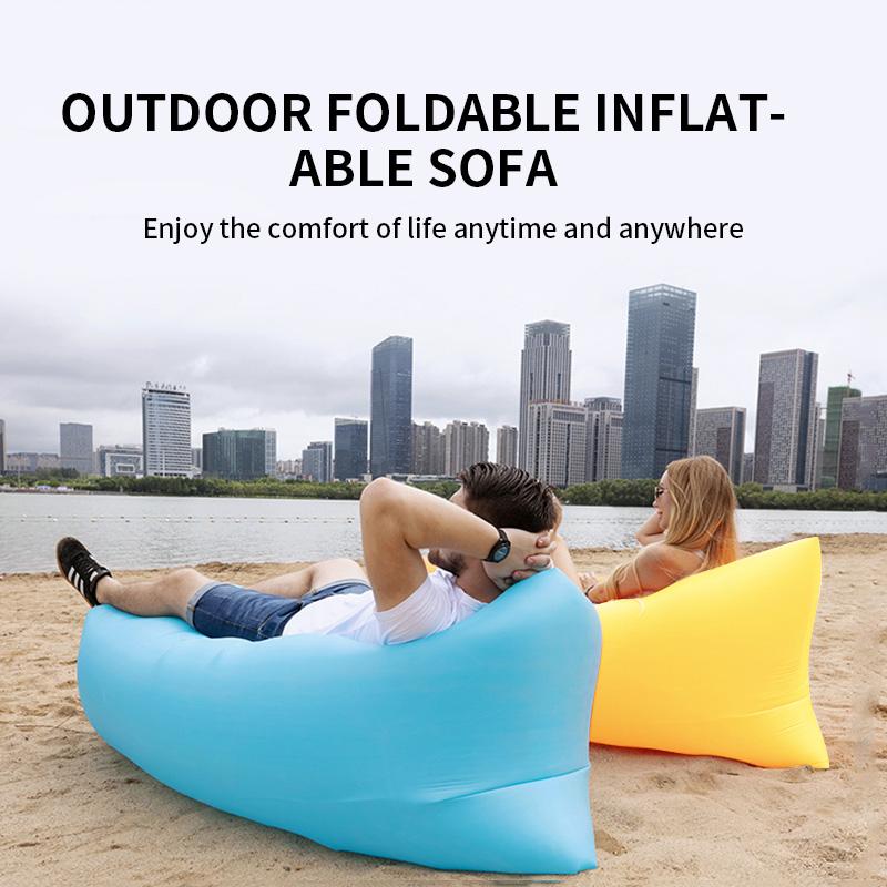 Cắm Trại Bơm Hơi Sofa Túi Ngủ Lười Túi 3 Mùa Giải Siêu Nhẹ Xuống Không Giường Bơm Hơi Sofa Cao Cấp Tay Lửng Trang Bị Cắm Trại