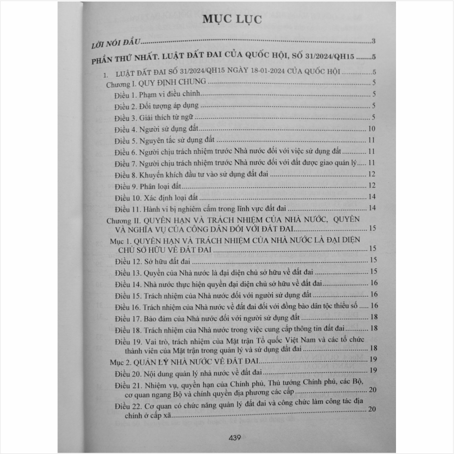 Hệ Thống Toàn Văn Luật Đất Đai 2024 - Luật Nhà Ở 2023 - Luật Kinh Doanh Bất Động Sản 2023