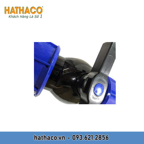 Van Nước PP 75 2 Đầu Rắc Co HATHACO Dùng Cho Ống HDPE