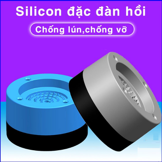 Bộ 4 chân đệm chống rung đa năng, Chân đế kê máy giặt tủ lạnh siêu êm, không tiếng động G359-ChankeMG