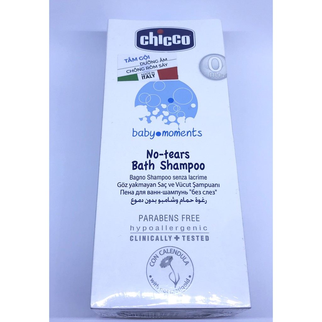 Sữa tắm gội chiết xuất Hoa Cúc Chicco 0M+ dưỡng ẩm, chống rôm sảy ( Tặng 1 gắp mắt dứa )