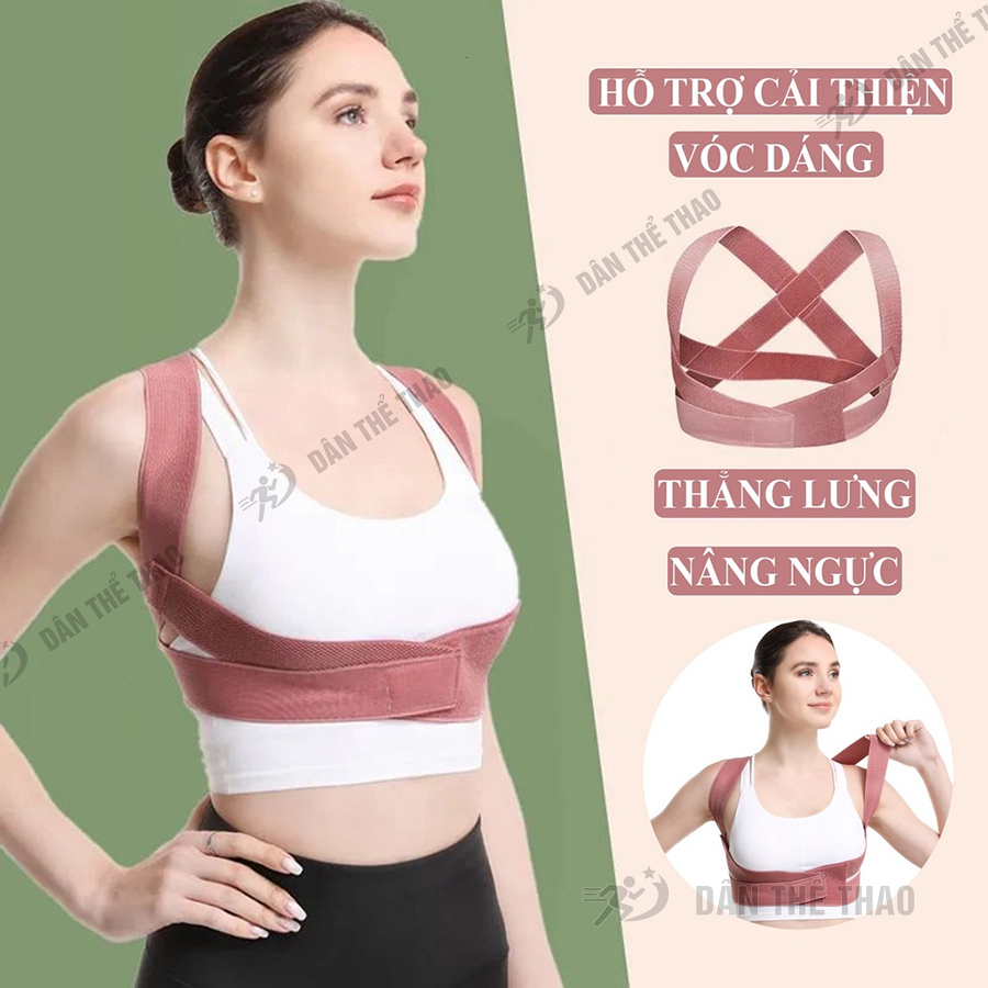 Đai lưng chống gù bảo vệ vòng 1 khi tập yoga, chạy bộ, chơi thể thao, nâng đỡ ngực tôn dáng, hợp thời trang