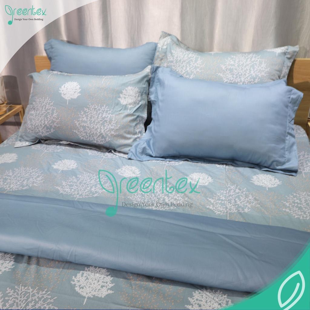 Chăn ga Greentex 100% Cotton MicroSatin Hàn Quốc TC350 NB2207