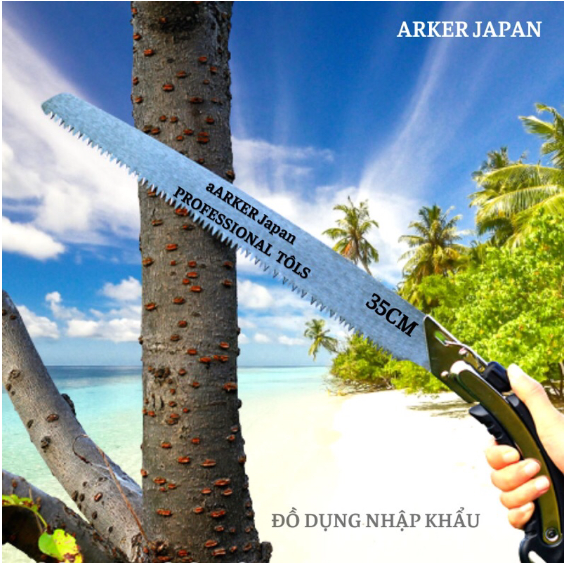 Cưa cành cây cưa gỗ cầm tay ARKER JAPAN dài 350mm