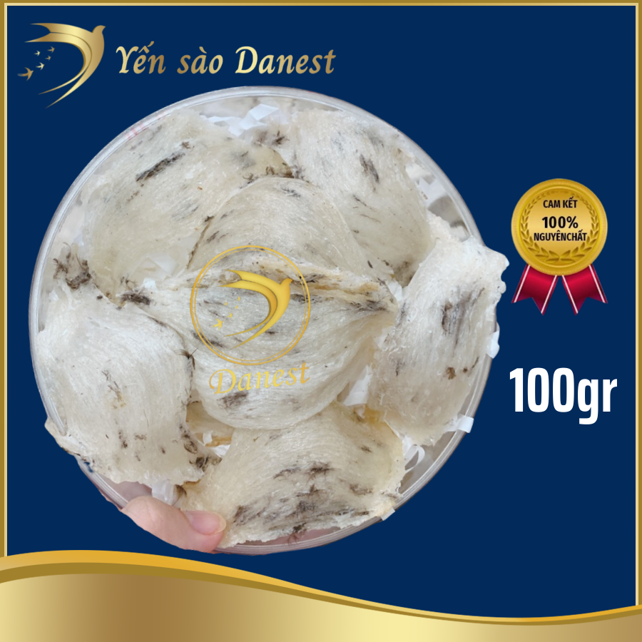 Yến thô nguyên tổ đặc biệt - Siêu ít lông hộp 100gr - Bổ sung năng lượng - Tăng cường miễn dịch - Yến sào cao cấp Đỗ Thị Toán