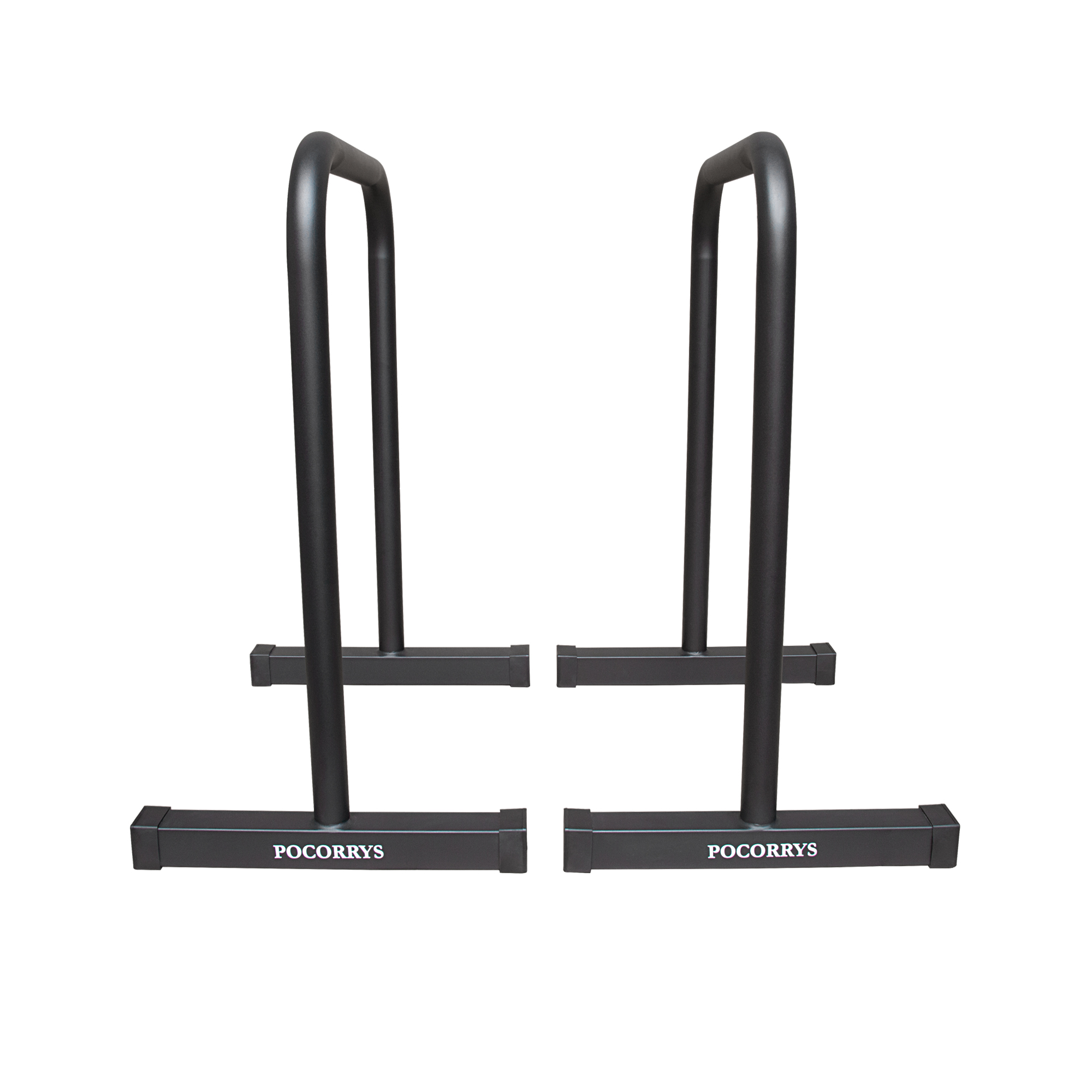 Xà kép Parallettes Dip Bars cao 83cm, Pocorrys PADS-01, Màu đen