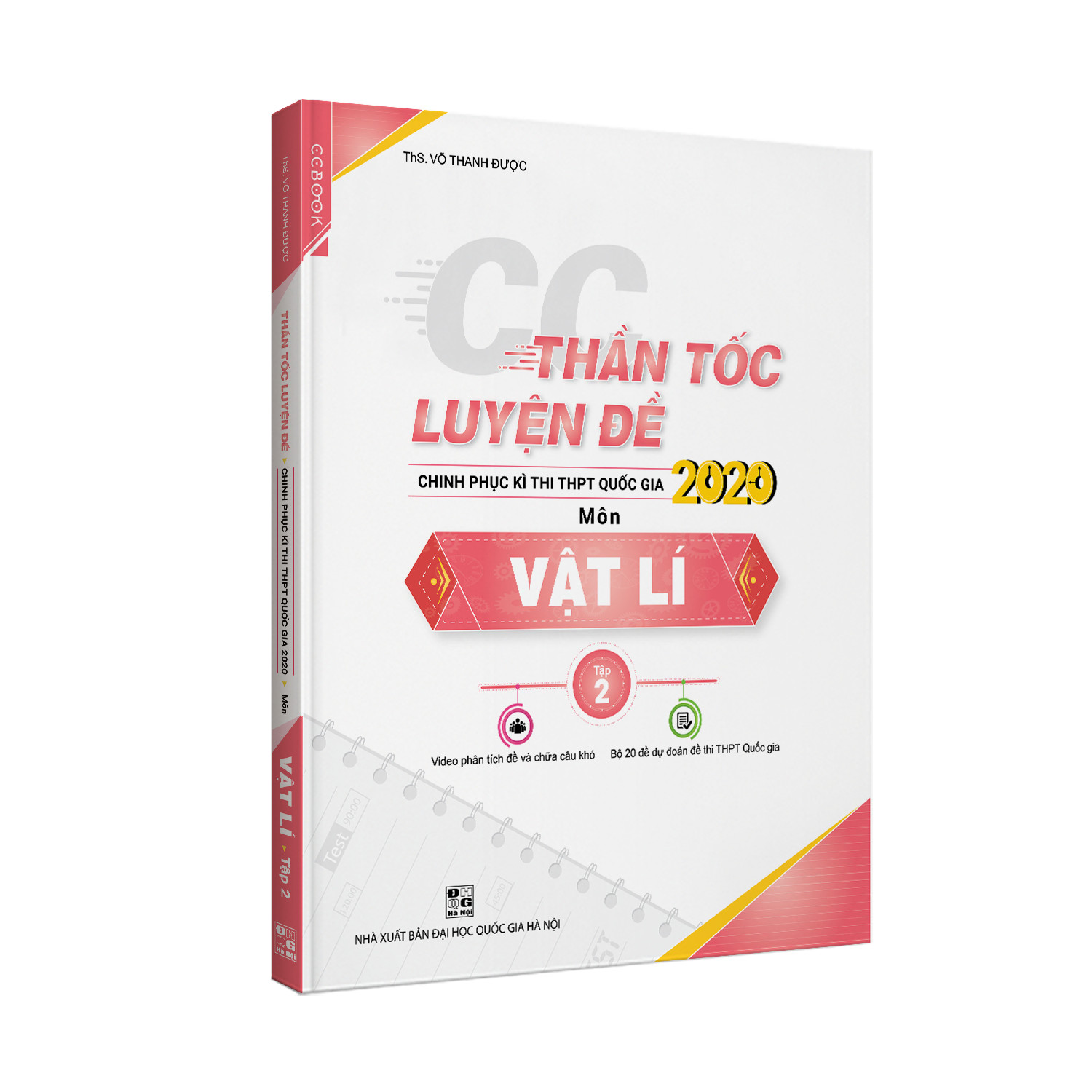 Sách - Combo Đột phá 8+(2020) Vật lý tập 1 + tập 2  + CC thần tốc luyện đề Vật lý tập 2