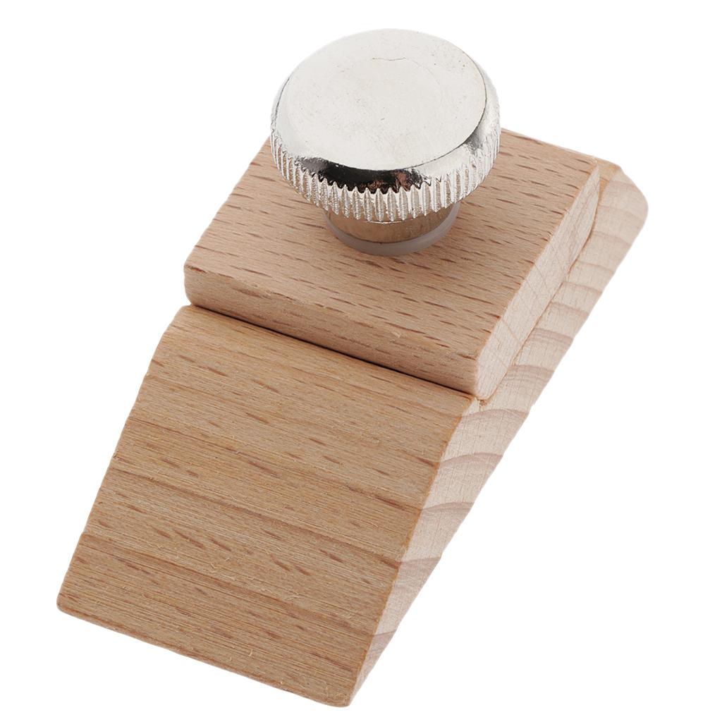 Wooden  Block Leather Polishing Tool for Belt Saddle Style 1